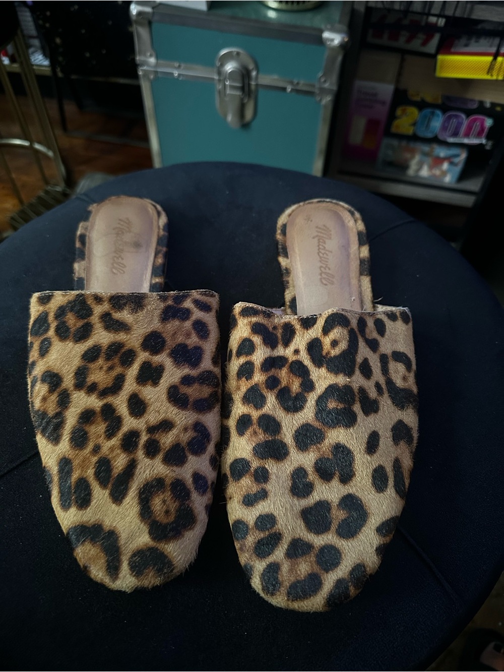 Madewell Leopard mules